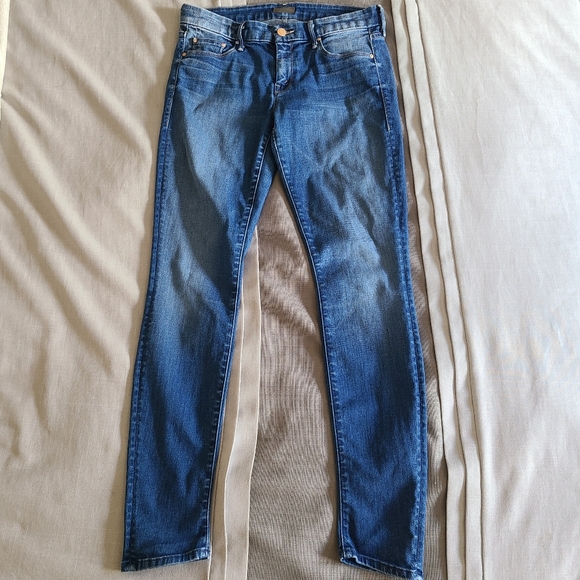 Mother The Looker denim blue skinny jeans - Picture 1 of 10